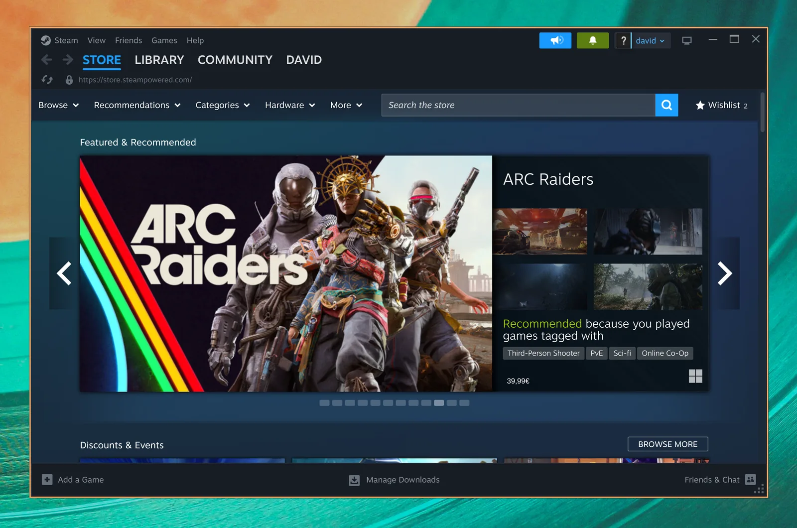 Steam מציגה את חנות המשחקים שלה על Omarchy